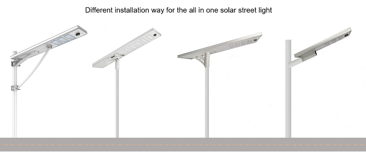 installation of all in one solar street light