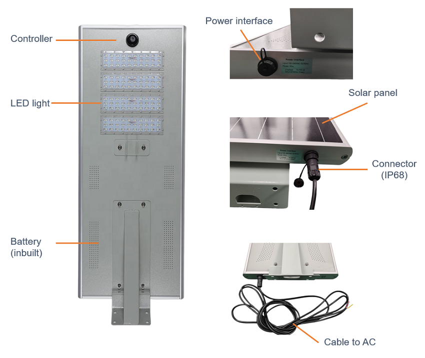 All in one Hybrid solar street light